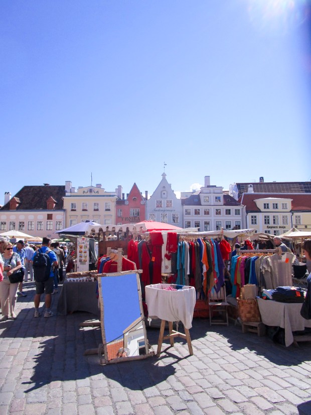 Old town Tallinn marketplace