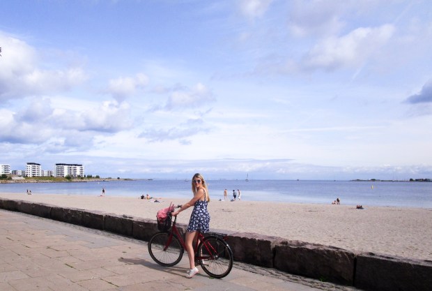 Cycling along the coast of Denmark