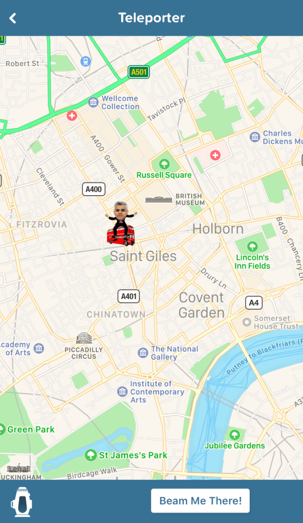 Using the Citymapper app in London
