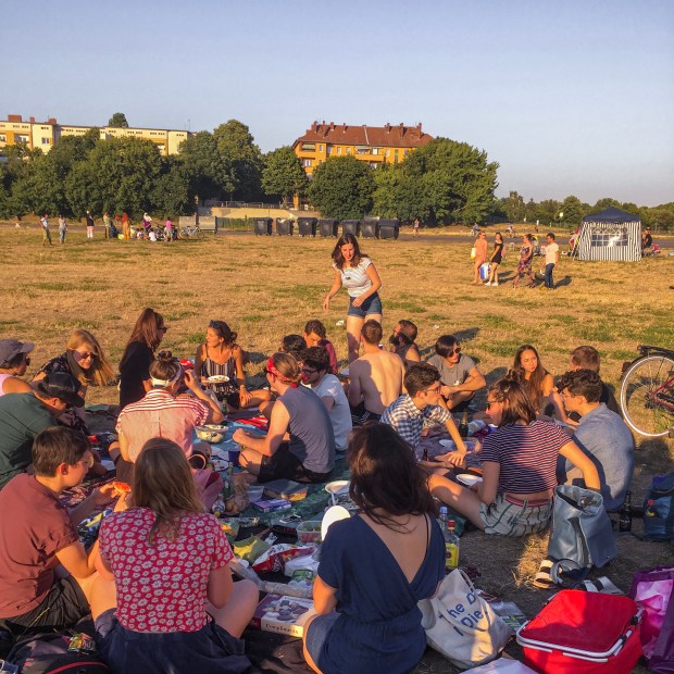 Picnic at Tempelhofer Feld in Berlin